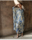 Metallic jacquard kaftan